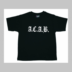 A.C.A.B.  čierne detské tričko 100%bavlna Fruit of The Loom